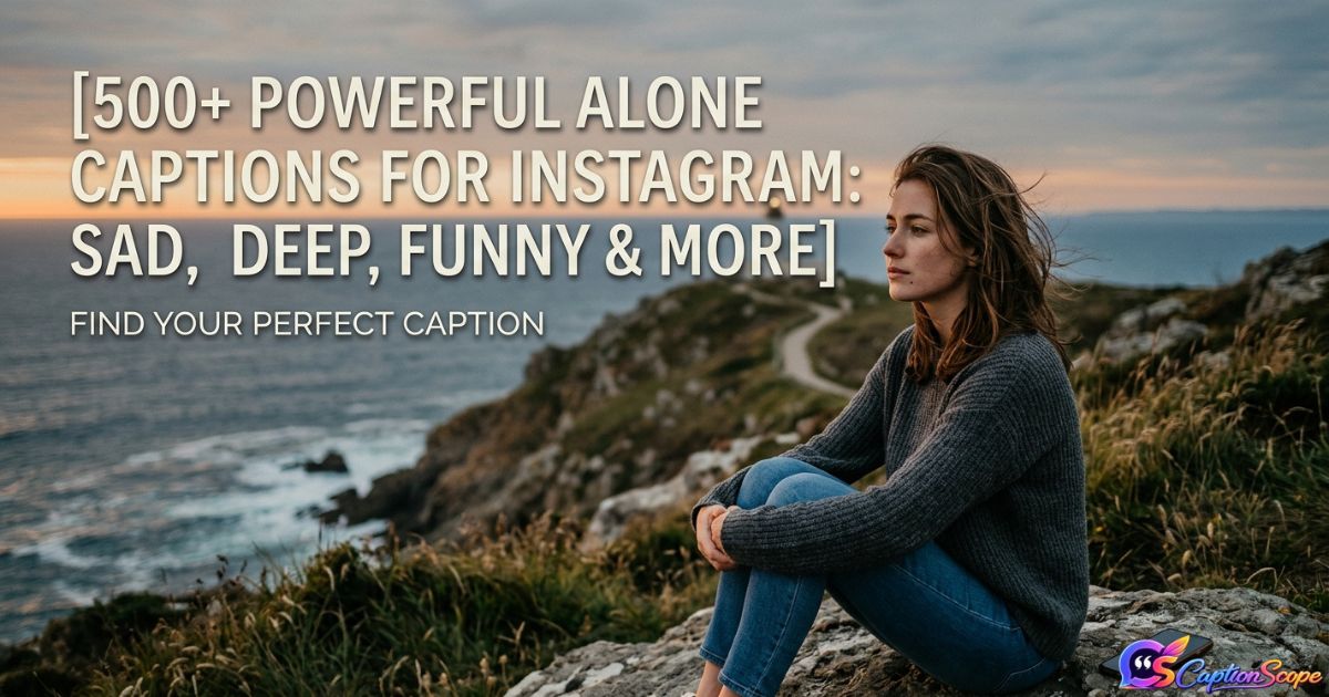 Alone Captions for Instagram