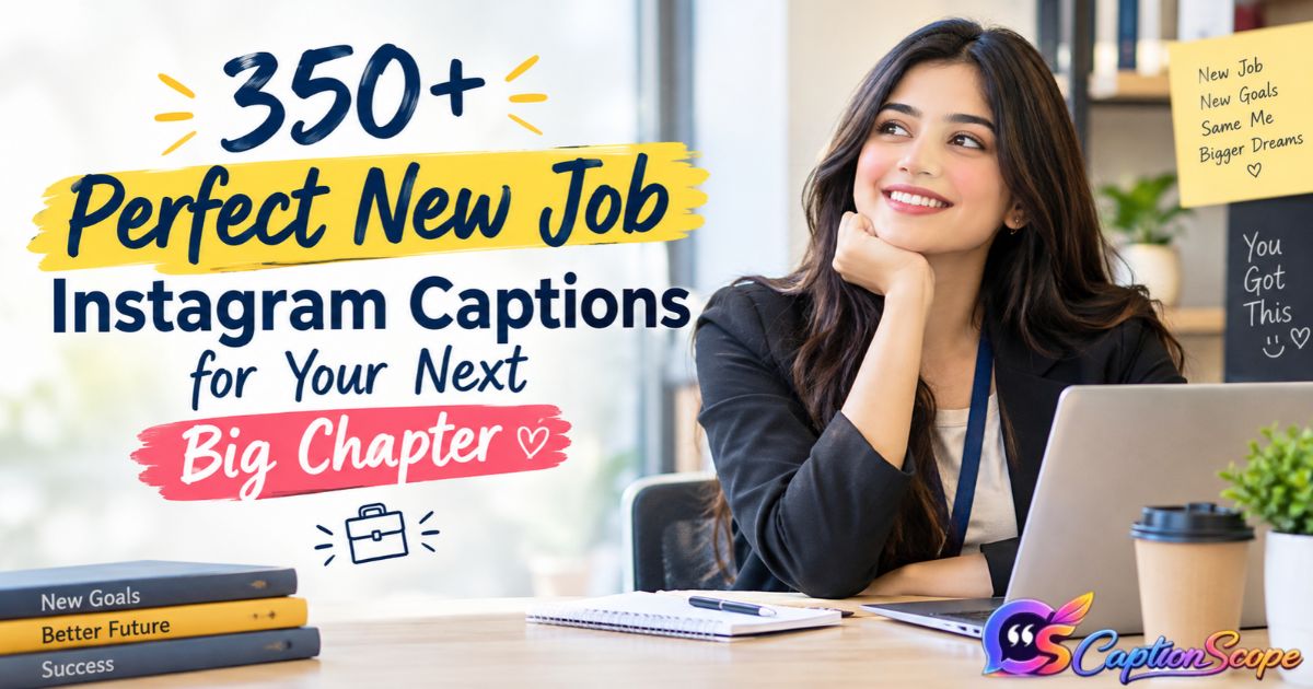 New Job Instagram Captions